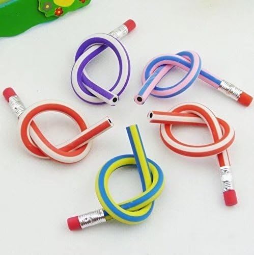 10pcs Soft Flexible Bendy Pencils Magic Bend Kids Children School Fun Equipment