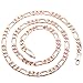Trendsmax Mens Chain Womens Flat Figaro Link Rose Gold Plated Necklace 6mm 20inch