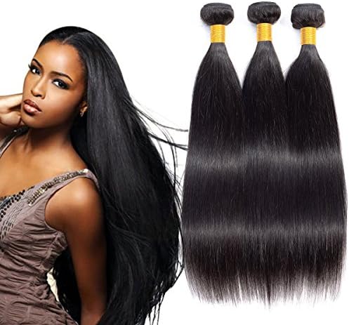 Brazilian Human Hair Bundles Straight 100% Unprocessed Virgin Human Hair 8A Grade 3 Bundles Weave Natural Color 12 14 16 inchs