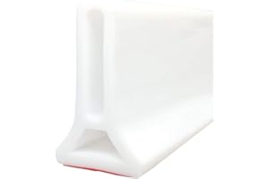 YNOTUS 118Inch Collapsible Shower Threshold Water Dam 2" High Shower Barrier Water Stopper 2" Tall Shower Water Guard To Keep Water In Shower Dry And Wet Separation Bathroom Wheelchair Accessible