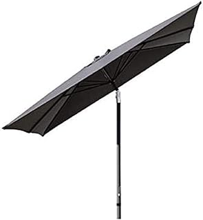 Pure Home & Garden Kurbelschirm Sunrise 300 x 200 anthrazit, mit UV-Schutz 40 Plus, Knicker und abnehmbarem Bezug