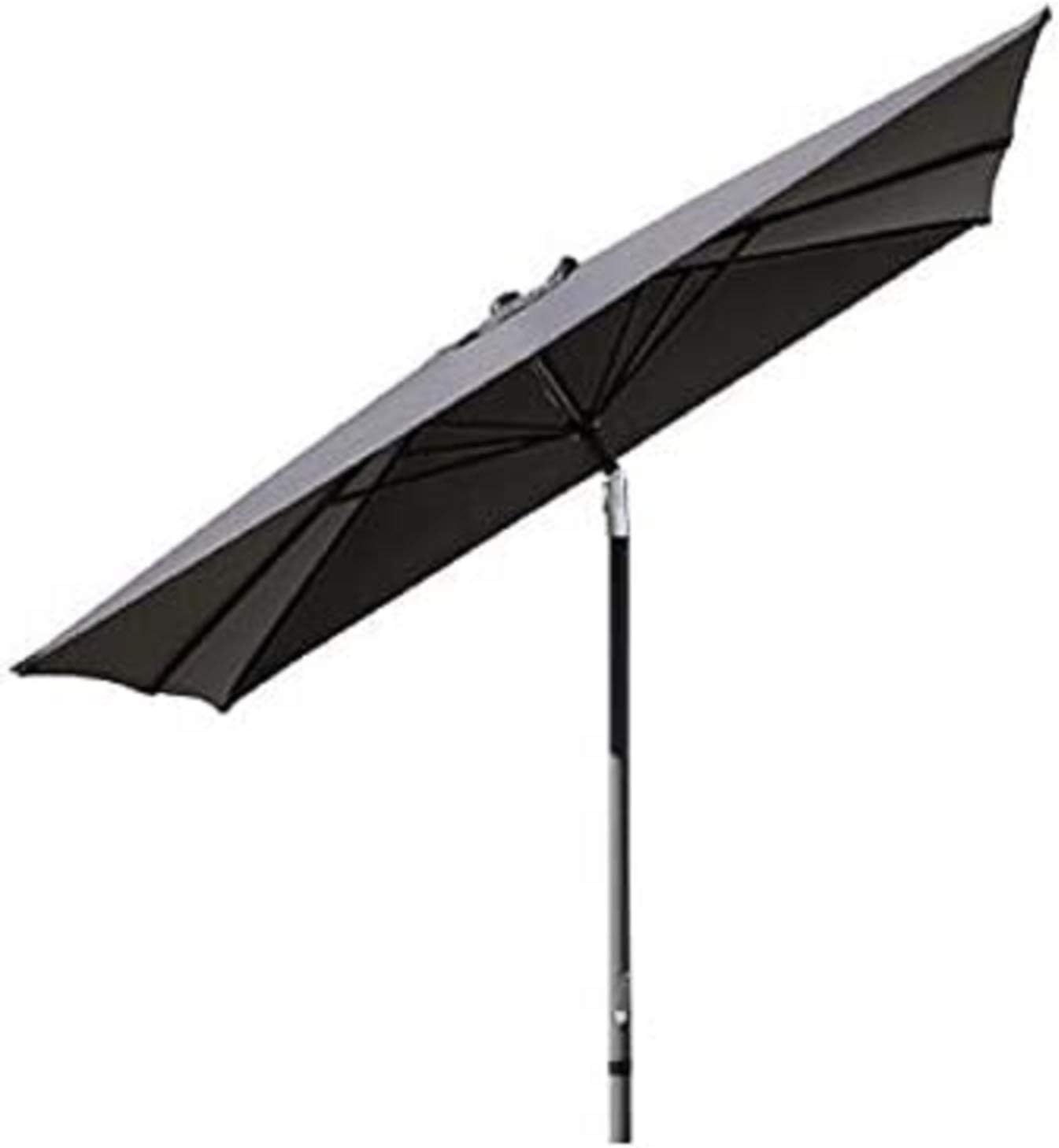 Pure Home & Garden Kurbelschirm Sunrise 300 x 200 anthrazit, mit UV-Schutz 40 Plus, Knicker und abnehmbarem Bezug