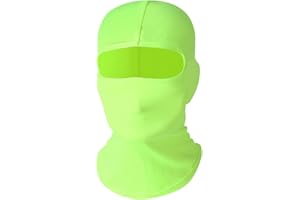 Kewucn Balaclava Ski Mask Full Face, UV & Wind Protection Face Mask for Summer Hot Weather, Breathable & Lightweight Balaclava Face Mask Cycling Motorcycle for Men Women (Light Green)