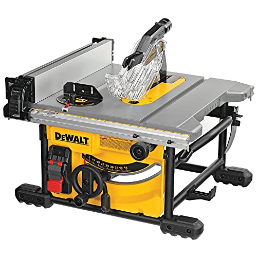Dewalt Tischkreissäge DWE7485 (1.850 Watt, 210 mm, 65 mm max. Schnittbereich, sehr kompakt, beidseitiger…