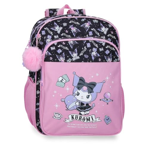 Sanrio Kuromi Fortune Telling Children's Backpack, School Bag, Made of Polyester, Side Pockets, Wide Adjustable Straps by Joumma Bags