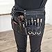 Professional Makeup Artist Tool Belt, Cosmetics Organizer with Zippered Pockets and Brush Holders