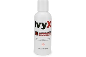 CoreTex Ivy X Pre-Contact Poison Ivy Protection Gel - 4oz Bottle of USA-Made Barrier Gel to Help Prevent Itchy Rashes - Also Works on Poison Oak & Sumac Oils - Quick Dry & Chalk-Free Formula