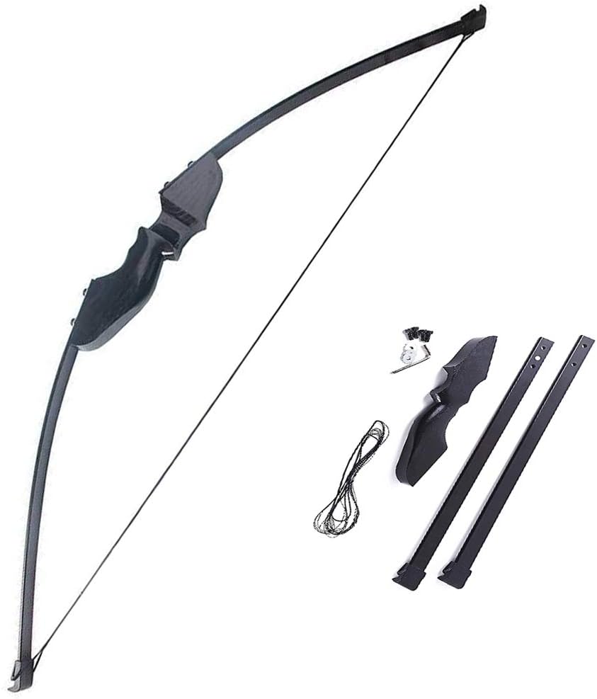 Ationgle Takedown Recurve Bow - Archery Recurve Bow with Wooden Riser and Fiberglass Limbs for Right Handed Adults or Beginners, 30 lbs 40lbs Draw Weight, 51" Bow Length