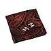 EEF1B07-08 Mens Style Microfiber Patterned Pocket Square Cufflinks Set By Epoint