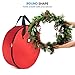 ZOBER Christmas Wreath Storage Container - 30 Inch, Waterproof Wreath Box - Dual Zippers, Durable Handles, & Card Slot - Holiday and Seasonal Wreath Storage Boxes - 2 Pk