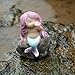 Top Collection Miniature Fairy Garden and Terrarium Little Mermaid Playing with Shell Statue
