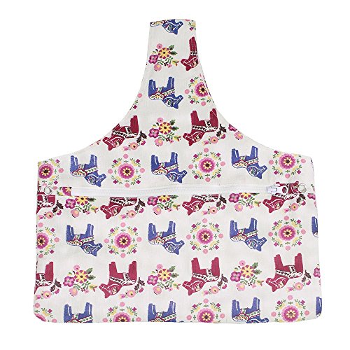 Knitting Tote Bag Yarn Storage Organizer for Small Projects (Cute Pony)