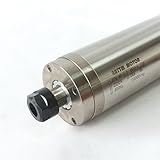 Waterproof 2.2KW Water Cooled CNC Spindle Motor ER20 24000rpm 220V 8A 400Hz 80x226mm Carved Metal Spindle for CNC Router Milling Engraving Machine Machining