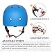 KORIMEFA Skateboard Helmet Kids Youth Adult Bike Helmet Adjustable CPSC Certified Multi-Sports Helmet for Cycling Scooter Roller Skate Inline Skating Rollerblading for Kids Men Women