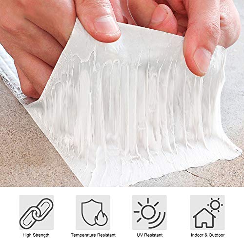 fowong Aluminum Wasserdichtes Klebeband, 10cm(B) x5M(L) Butyl Dichtungsband Alufolie Selbstklebend Reperaturband zum… – Bild 5