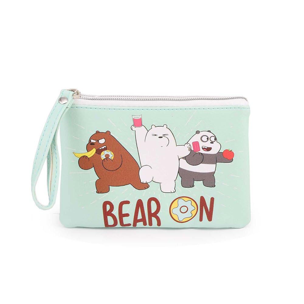 We Bare Bears Mint-Beauty Case, Green, 17 x 12.5 cm