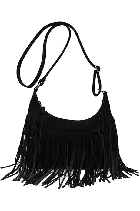 Amazon.com: Downupdown Fringe Crossbody Bag for Women Vintage 