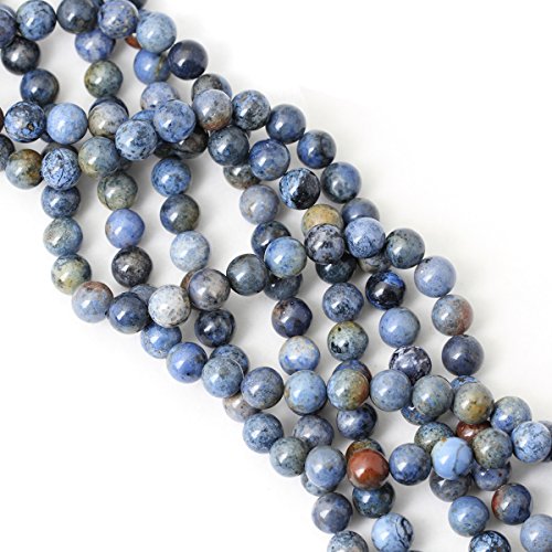 Qiwan 35PCS 10mm Natural Sunset dumortierite Gemstone Beads Gem Round Loose Beads for Jewelry Making 1 Strand 15" - Thumbnail 3