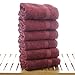 Luxury Hotel & Spa Towel Turkish Cotton Bamboo (Cranberry, Hand Towel - Set of 6)