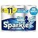 Sparkle Pick-A-Size Paper Towels, 6 Rolls = 11 Regular Rolls, Everyday Value Paper Towel With Full And Half Sheets
