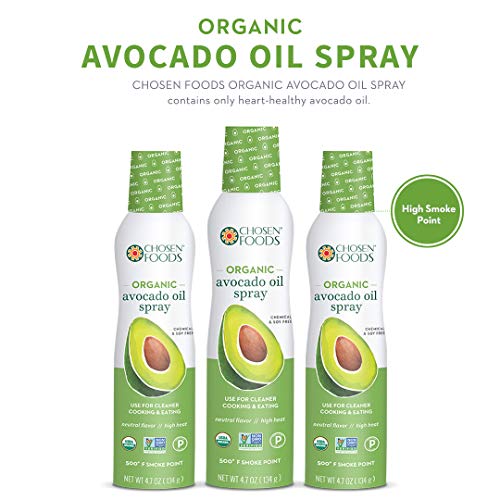 Chosen Foods 100 Pure Avocado Oil Spray 6 oz, NonGMO, 500°F Smoke