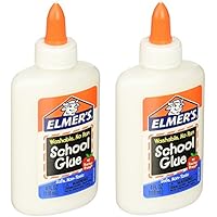 Elmers Liquid School Glue rEpMsc, Washable, 4 Ounces, 2 Count