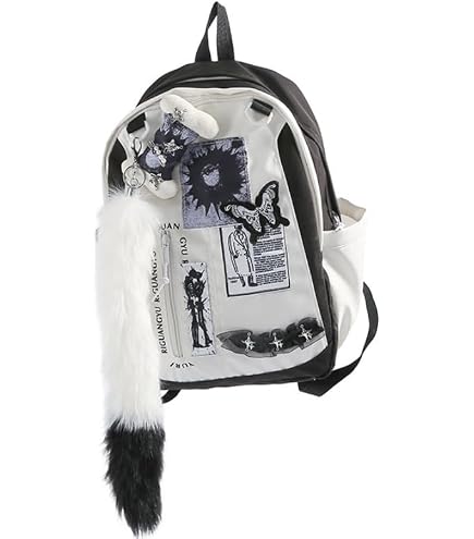 Amazon.com: HOKMAH Cute Backpack Y2k Purse Daypack, Therian Stuff