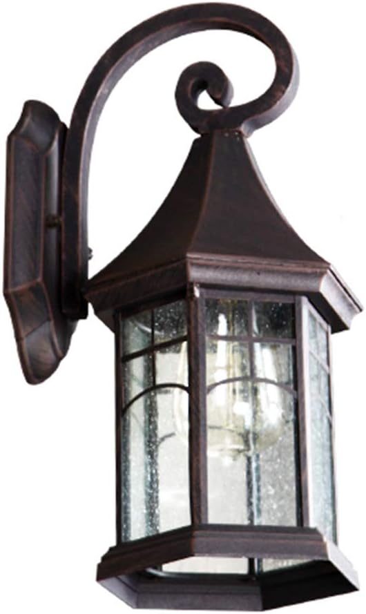 Lámpara de pared antigua al aire libre Creativo Retro Bronce Lámpara de