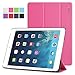 iPad Air 2 Case - Poetic Apple iPad Air 2 Case [Slimline Series] - PU Leather Trifold Cover Case for Apple iPad Air 2 (2014) Magenta (3 Year Manufacturer Warranty From Poetic)