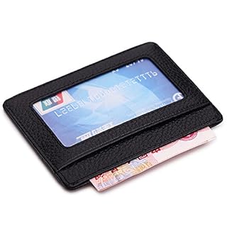 card sleeve wallet amazon Amazon.com: Anburi Genuine Top Grain Leather Slim Card Sleeve Wallet With  Pull Tab, RFID Protected, Black, Men's Minimalist Front Pocket Card Holder  : Clothing, Shoes & Jewelry
