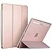 iPad Air 2 Case, ESR [Corner/Bumper Protection] Soft TPU Bumper Translucent Hybrid Case with Smart Cover for iPad Air 2 / iPad 6 (Rose Gold)