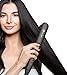 Stalion Steam Hair Straightener Tourmaline Ceramic Flat Iron Professional Performance Styler for all Hair Types (Black 1” Plates)
