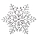 EleQueen Women's Clear Austrian Crystal Winter Snowflake Brooch Pin Silver-tone