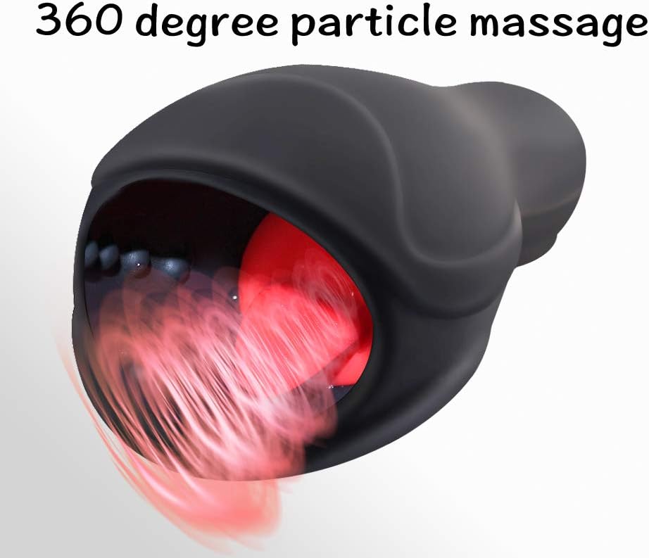 USB Charging Automatic Piston Cup Strong Sucking Electric Massage Cup Pocket Puss-ey Stroker for Men, Auto Sucking Vibrating Soft Silicone Pussy Toy Sexy Underwear Equipment Love Toys