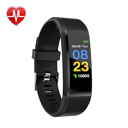 Fitness Armband, Fitness Tracker Wasserdicht IP67 Aktivitätstracker mit Herzfrequenz Schrittzähler Schlafmonitor und Kalorien