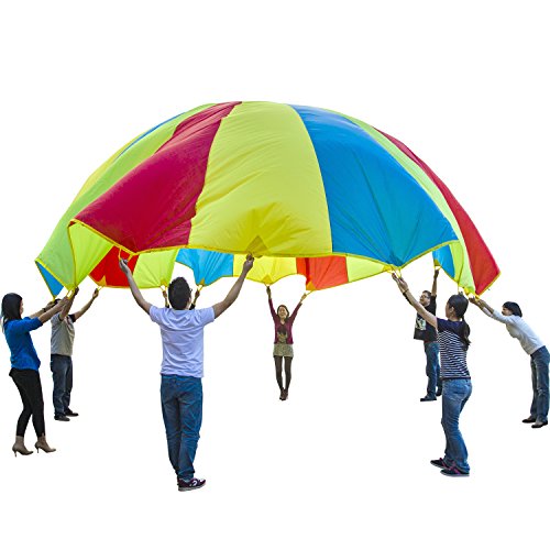 Sonyabecca 16ft 20ft 24ft Kids Play Parachute, Parachute for Kids