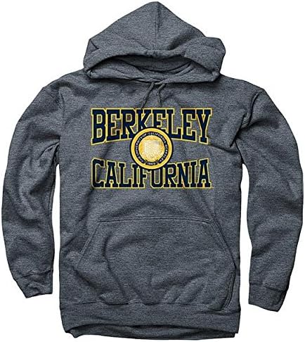 Men's UC Berkeley 3 Color Seal Berkeley California Cutout Hoodie Sweatshirt