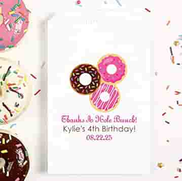Amazon Com Personalized Donut Party Favor Bags Donut Bags Donut
