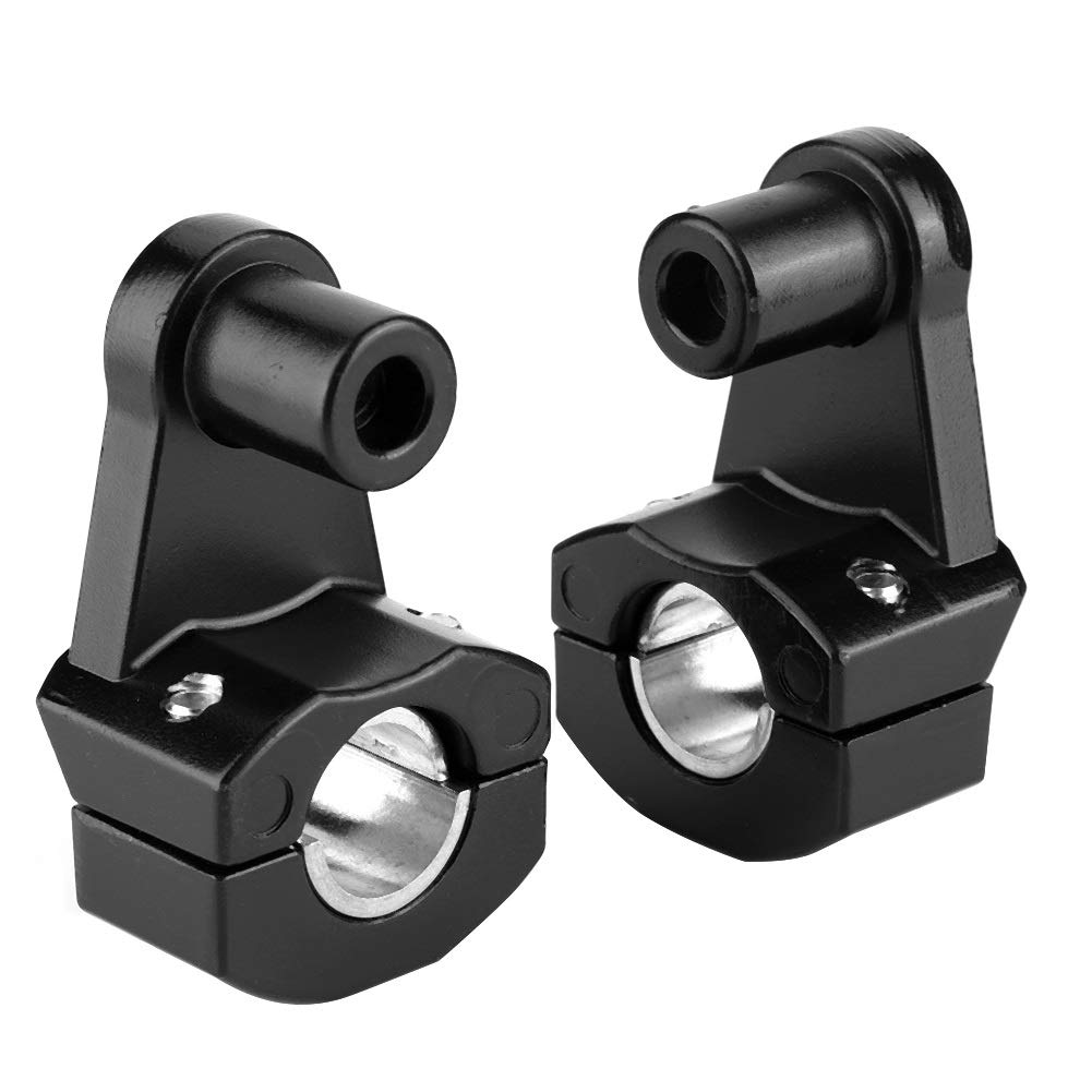 NIMOA 2pcs Motorcycle Handlebar Riser Clamp, Universal Aluminum Alloy Motorcycle Handlebars Clamps Riser Suitable for 22mm or 28mm Handlebars