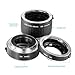 Neewer Metal 13-21-31mm AF Auto Focus Macro Extension Tube Set for Canon DSLR Cameras Such as 7D Mark II,5D Mark II III,IV,1300D,1200D,1100D,750D,700D,650D,600D,550D,500D,100D,80D,70D,60D