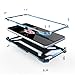 LWGON iPhone 7 Plus Case, Aluminum Metal Shock Proof Frame Bumper Double Color Oxidation Aluminum Metal Case Cover for iPhone 7 Plus (GD Black)