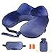 Neck Pillow U Shaped Pillow Comfortable Travel Pillow With Velour Cover, Sleep Mask and Earplugs Provides Neck Pillow U Shaped Relief and Support for Travel, Home, Neck Pain, and Many More(Roya Blue)