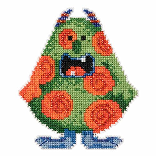 Spot Beaded Cross Stitch Kit Mill Hill 2016 Little Monsters Trilogy MH191623