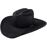 Stetson 10X Coal Mine 4 1/4in Brim Straw Black 67/8