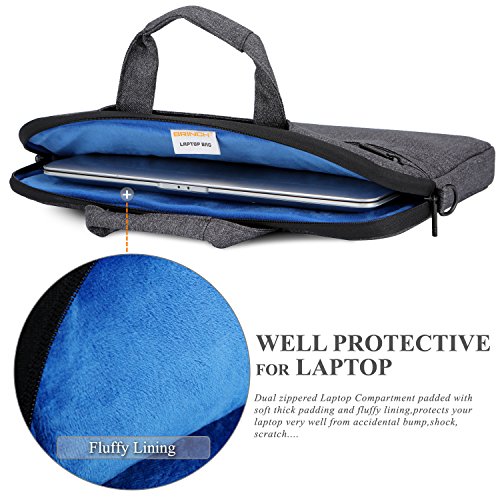 image for Laptop Bag,BRINCH Slim Water Resistant Laptop Messenger Bag Portable L