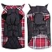 MIGOHI Dog Jackets for Winter, Windproof Waterproof Reversible Dog Coat for Cold Weather, British Style Plaid Warm Dogs Vest for Small Medium Large Dogs, Red, XXXL