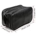 Toiletry Bags, Sumnacon Unisex PU Leather Waterproof Travel Toiletry Bag Organizer Perfect for Shaving Grooming Dopp Kit & Household Business Vacation, Cosmetic Bag with Portable Handle