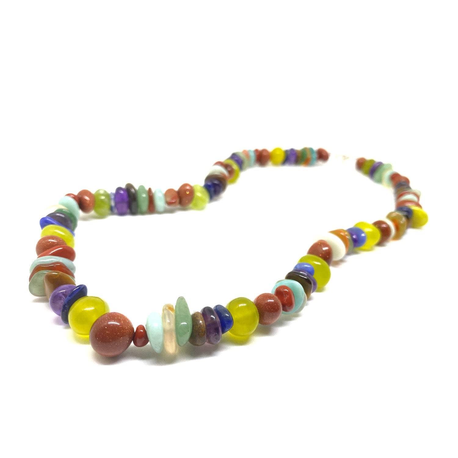 Anderson and Webb Gemstone 18 Inch Necklace with Silver Clasp - Elegant Jewellery for Women and Girls Jewellery - The Gift for Any Occasion