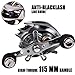 Sougayilang Baitcasting Fishing Reel with Stainless Steel Bearings, Super Drag, Magnetic Tuned Dual Brakes Fishing Reels for Bass Crappies Perch Trout Walleyes and More