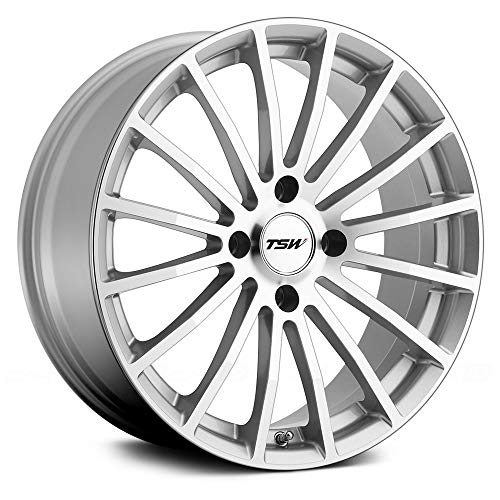 TSW MALLORY Silver Wheel with Painted Finish (19 x 8. inches /5 x 112 mm, 45 mm Offset)